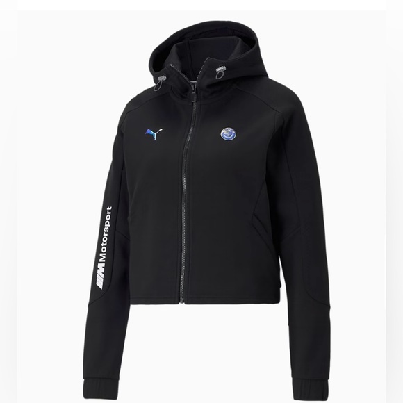 BMW Sweaters - BMW M Motorsport Women’s Sweat Jacket Collab  Puma•••Black Zip Hoodie,  XS